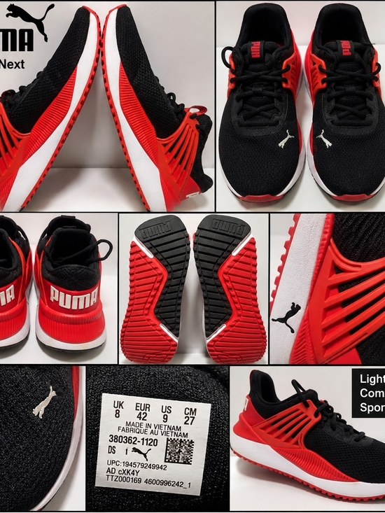 Puma Other - Puma Black and Red Performance Running Shoes